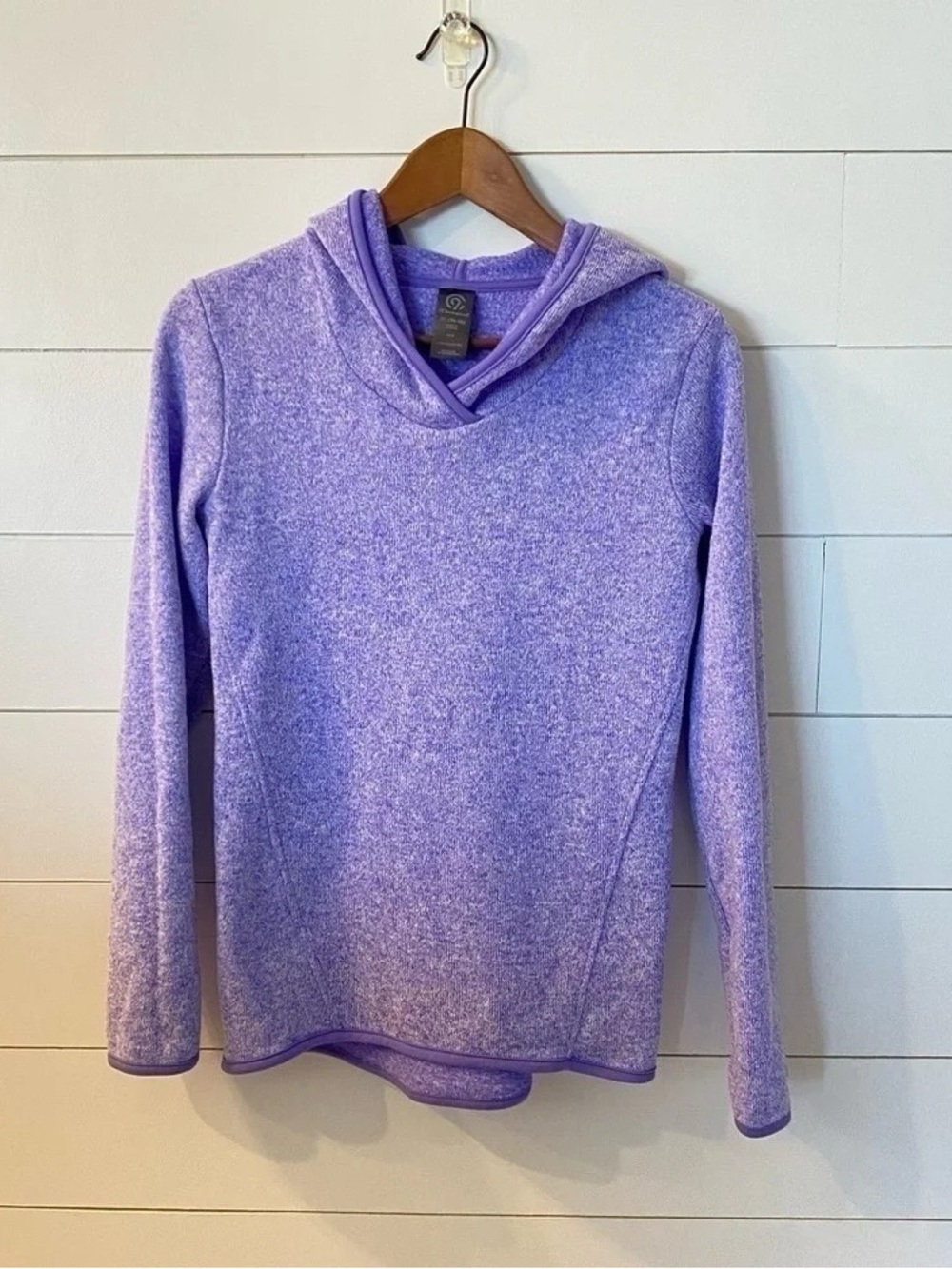 Champion Lavender Hooded Cowl Sweater